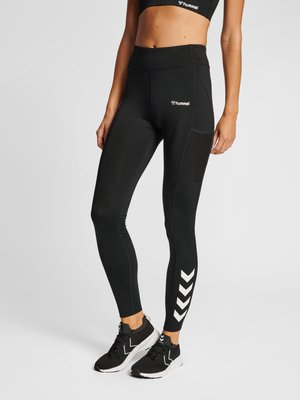 Hummel CHIPO MID WAIST - Leggings - black