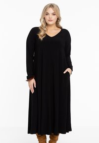 YOEK WITH LONG SLEEVES - Hverdagskjole - black