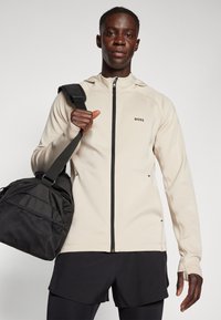 BOSS SICON ACTIVE - Bluză de trening - open beige