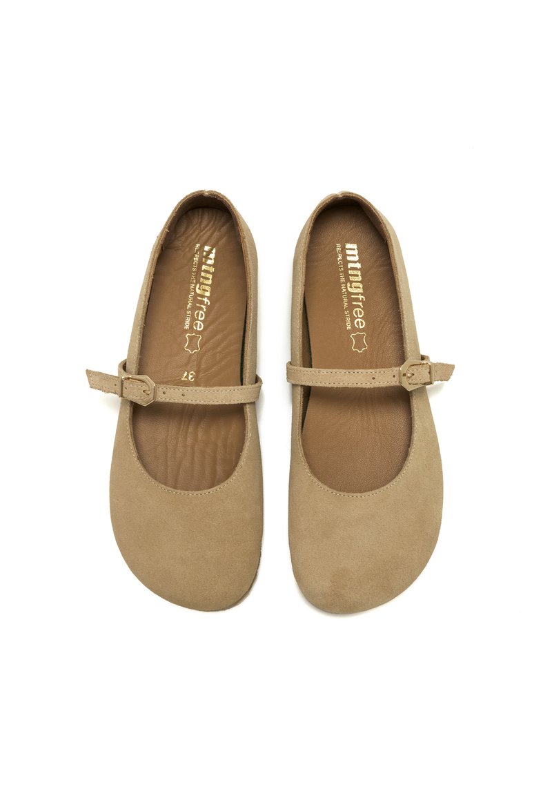 mtng BAREFOOT Bailarinas con hebilla beige