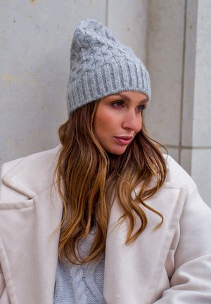 3D EFFECT - Beanie - silver