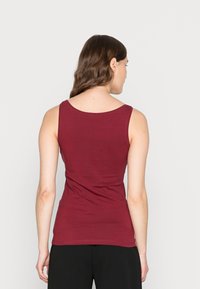 Anna Field BASIC TANK 3 PACK - Top - black/white/dark red