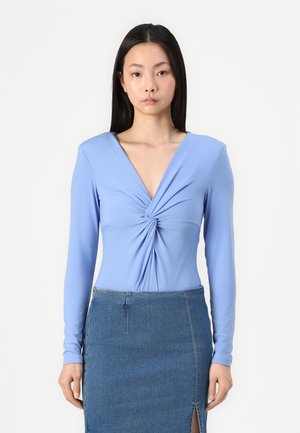 SLFCARMA KNOT  - Long sleeved top - cornflower blue