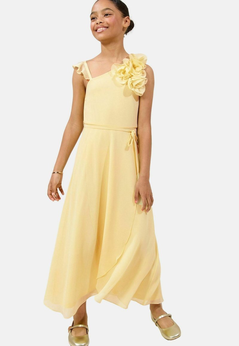 Lipsy REGULAR FIT - ONE SHOULDER CORSAGE - Koktélruha / Partiruha - buttermilk yellow