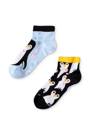 1 PAAR MIT 2 UNTERSCHIEDLICHEN DESIGNS MOTIV PINGUIN    - Socks - mehrfarbig