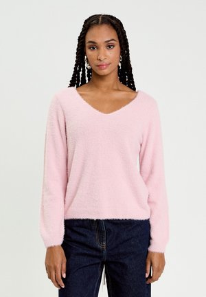 MIT HERZDETAILS - Strickpullover - rose pastel