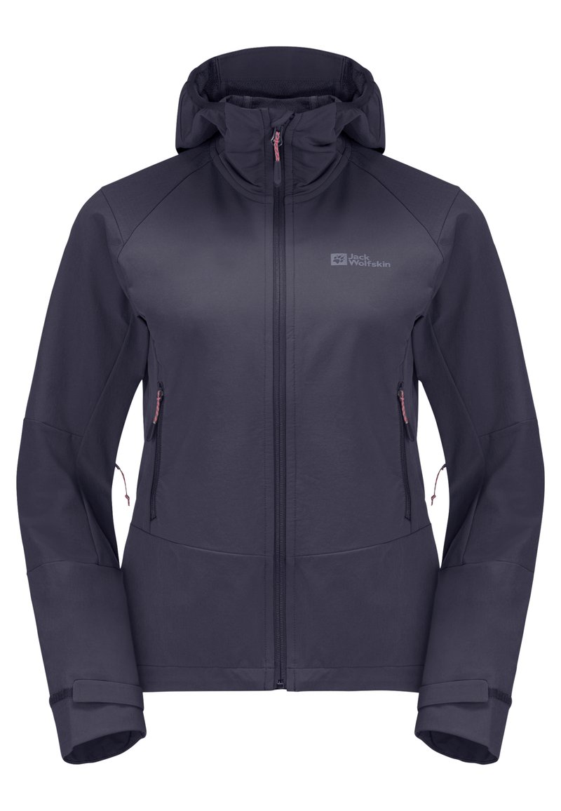 Jack Wolfskin Softshelljas lichtgrijs