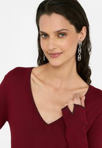 LIU JO V-NECK - Svetrík - bordeaux