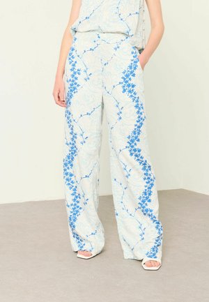 FatFace, REGULAR FIT - JOLENE WIDE LEG TROUSER - Trousers - ivory archive petals