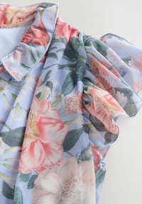 REGULAR FIT - V-NECK MIDI - Kasdienė suknelė - kew collection blue floral