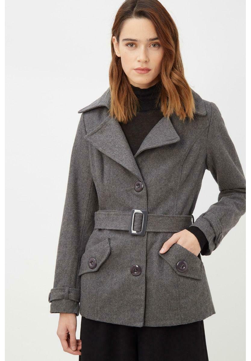 SENSE Abrigo corto - gris -