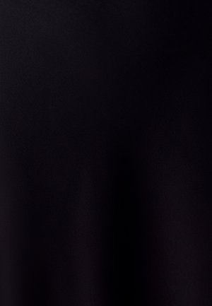 Tessuto nero con una texture liscia e opaca, che mostra un colore ricco e profondo senza alcun motivo o dettagli hardware notevoli.