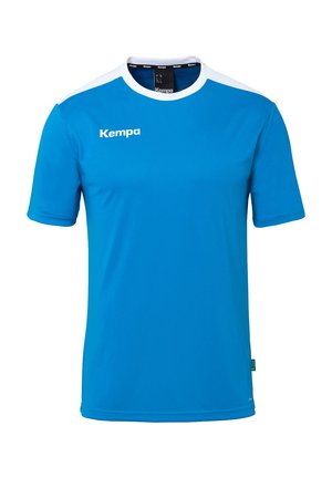 EMOTION - Sport T-Shirt - kempablau weiß