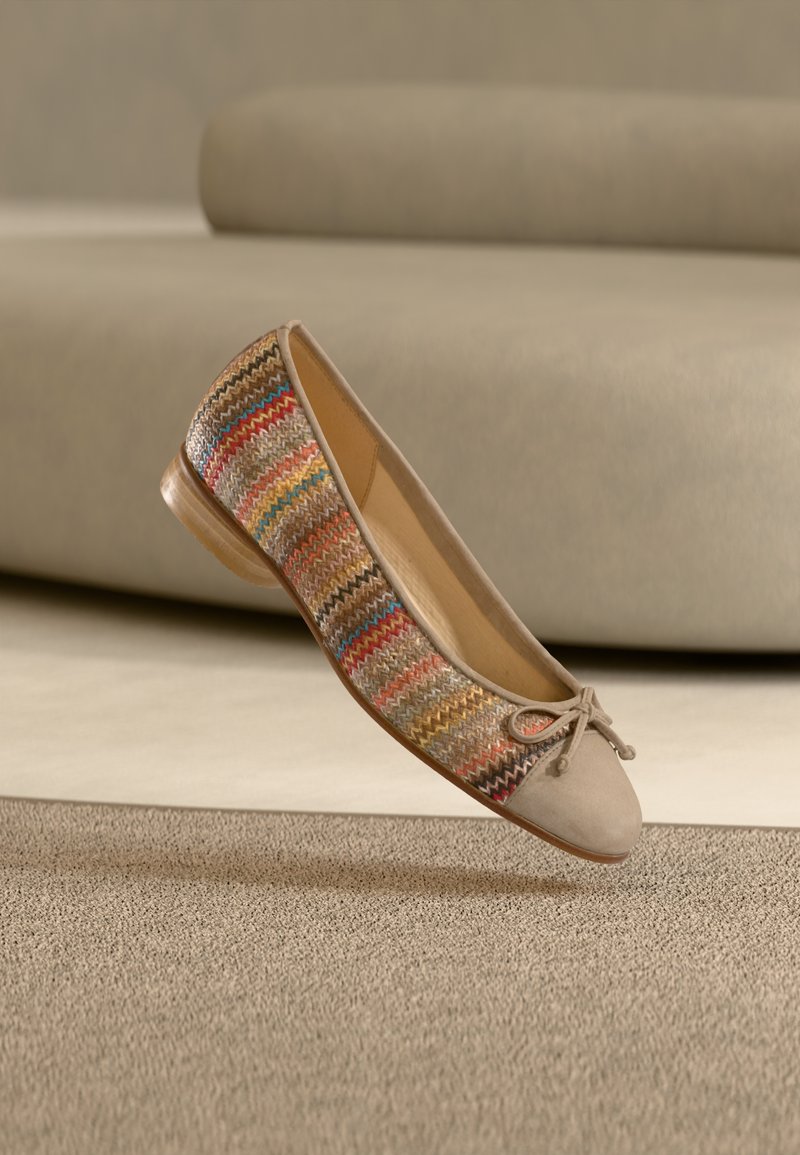 Gabor Ballet pumps - brown/multi-coloured/rabbit/multi-coloured ...