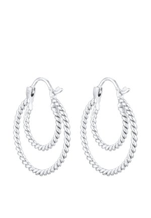 TWISTED HOOPS - Ohrringe - silberfarben