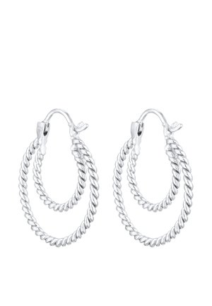 Elli TWISTED HOOPS - Oorbellen - silber