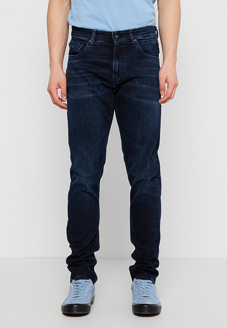 Replay Slim fit jeans donkerblauw Replay Slim fit jeans donkerblauw