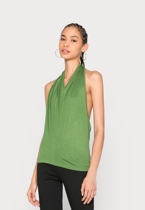 TWISTED HALTERNECK - Top - green