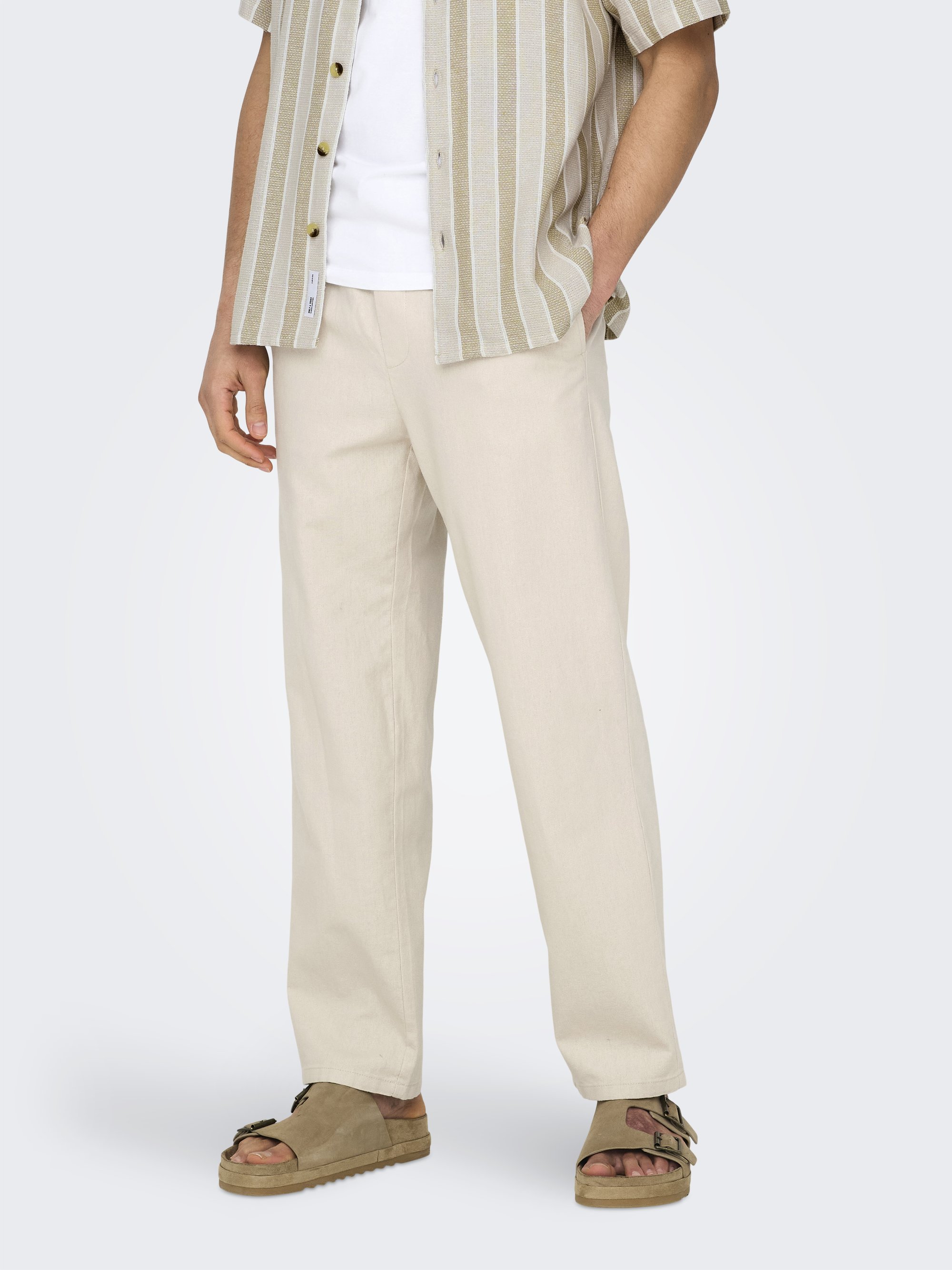 Only & Sons ONSSINUS LOOSE PANT - Broek - dark navy/donkerblauw