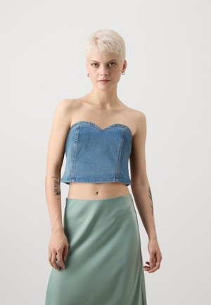 ONLY Petite ONLTIKI  - Top - medium blue denim