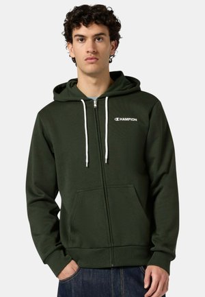 HOODIE - Felpa con zip - green