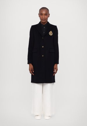 CREST PATCH WOOL BLEND COAT - Mantel - regal navy