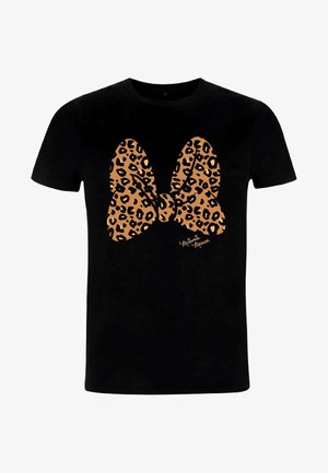 Henry Tiger, MICKEY CLASSIC ANIMAL PRINT BOW UNISEX - Camiseta estampada - black