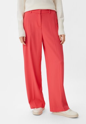 MIT WIDE LEG - Trousers - koralle