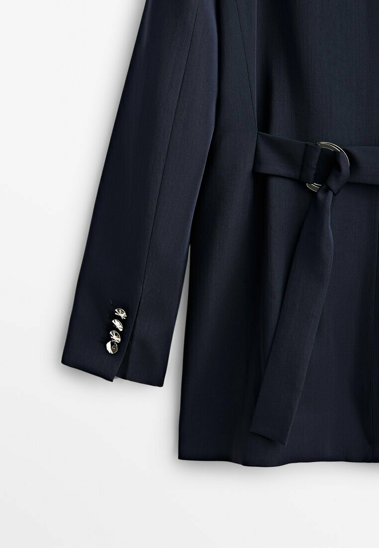 Damen Leichte Jacken | Massimo Dutti STUDIO WOOL BLAZER WITH SILVER BUTTONS Blazer blue black denim/dark-blue denim - WN69257 Damen Leichte Jacken | Massimo Dutti STUDIO WOOL BLAZER WITH SILVER BUTTONS Blazer blue black denim/dark-blue denim - WN69257