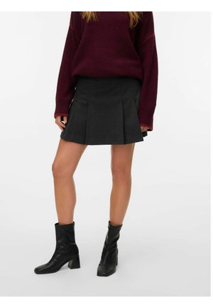 A-snit nederdel - dark grey melange