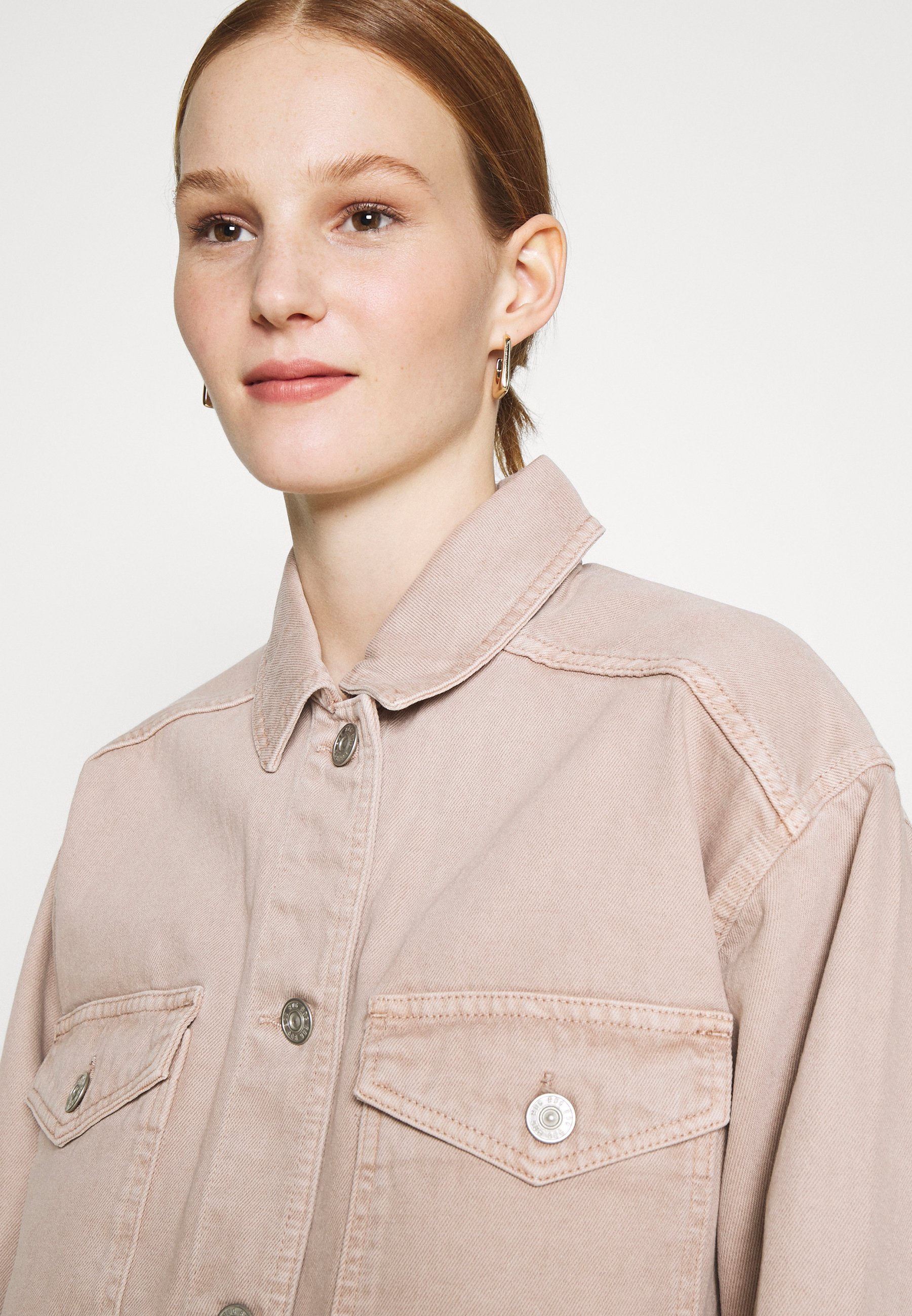 bdg pink denim jacket