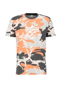 Unselected, orange grey camo