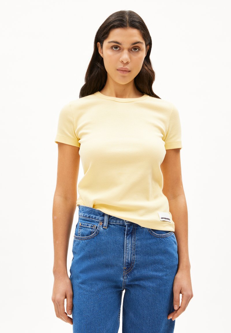 ARMEDANGELS KARDAA - T-Shirt basic - early yellow