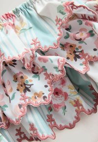 Next REGULAR FIT - FRILL BRODERIE SET - Bikini - blue stripe floral