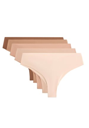 5 POLYAMIDE BLEND INVISIBLE BRAZILIAN - String - salmon