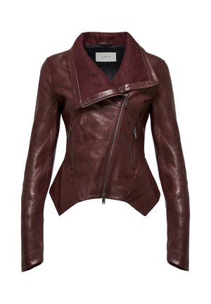 SIGRID - Leather jacket - bordeaux