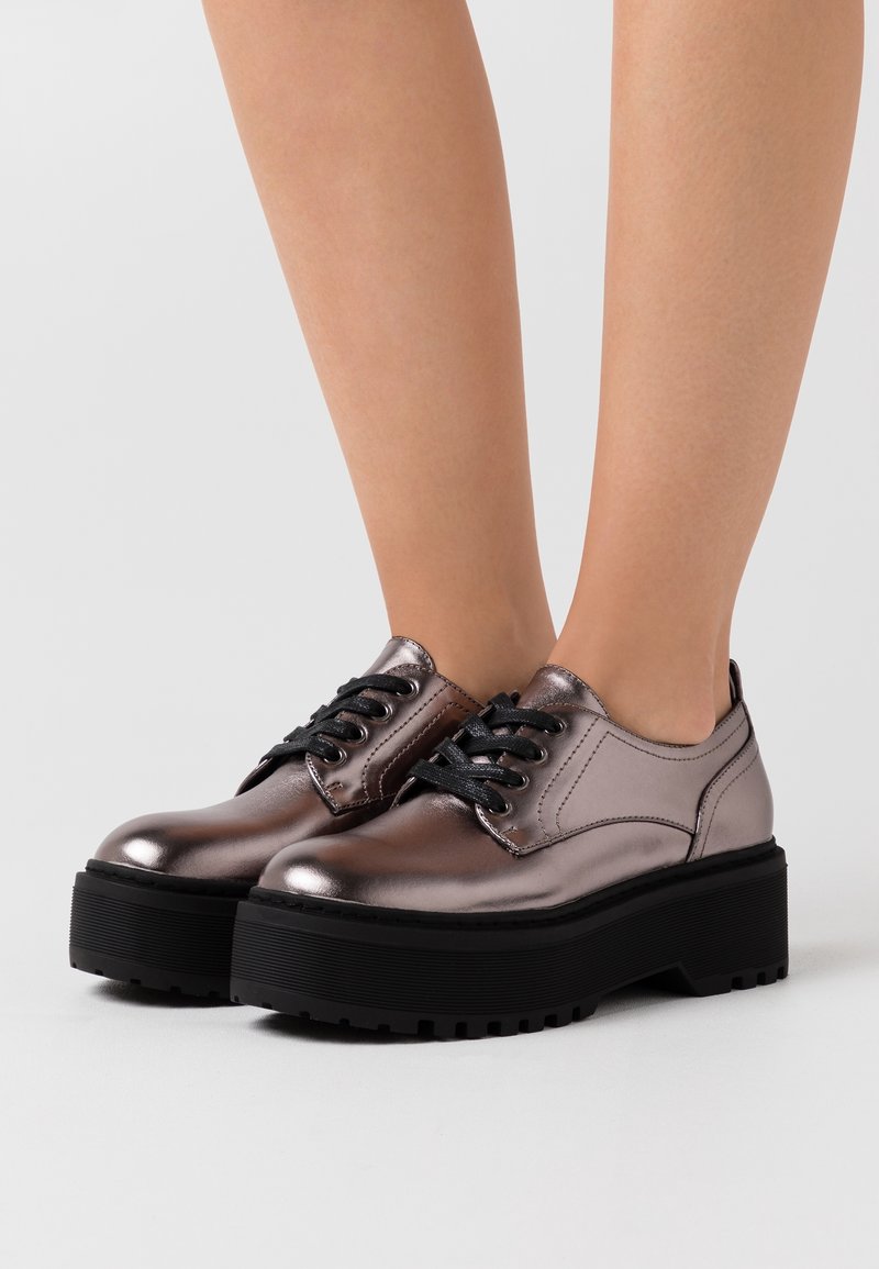 Even&Odd Snörskor - gunmetal