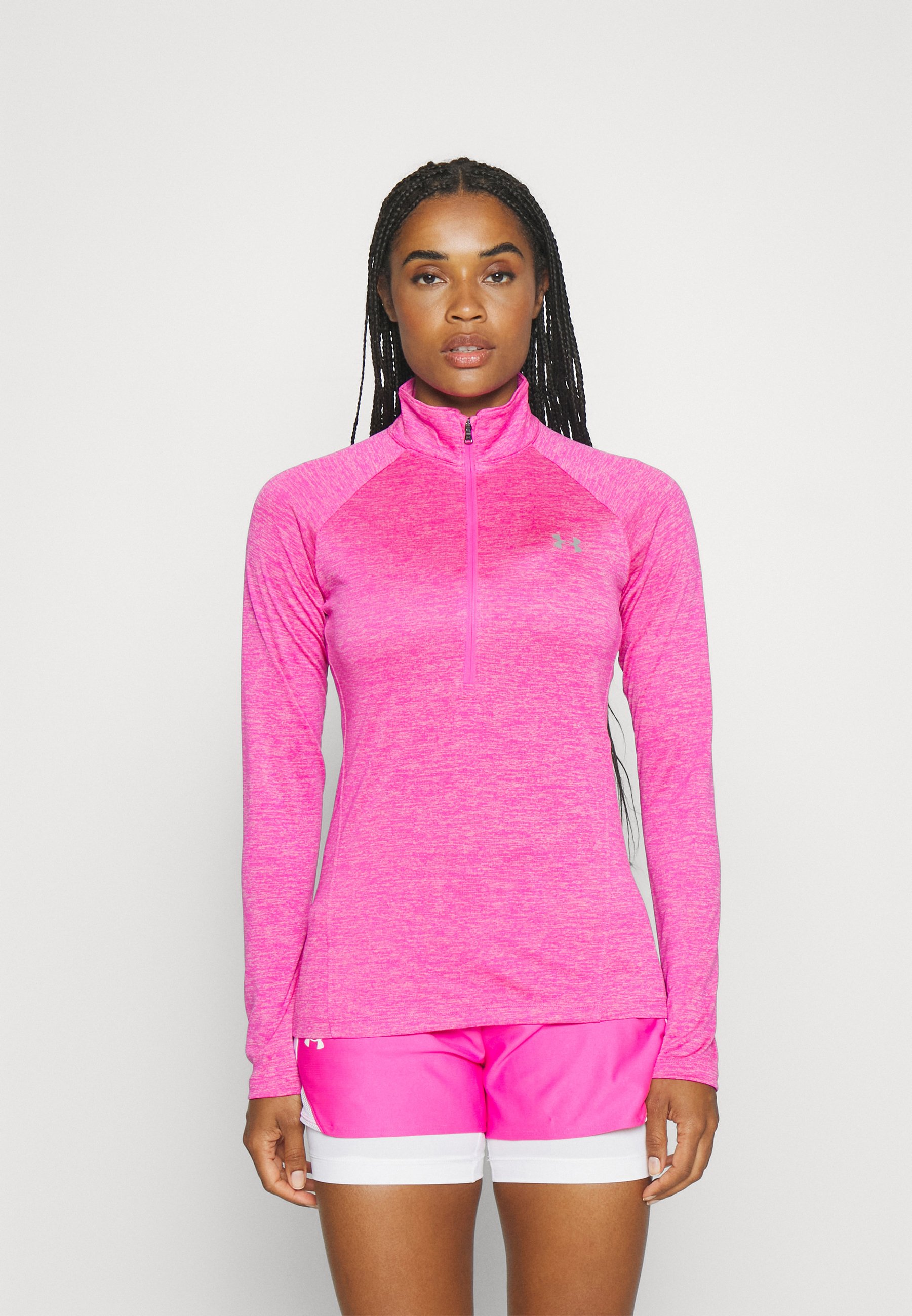 pink under armour long sleeve top