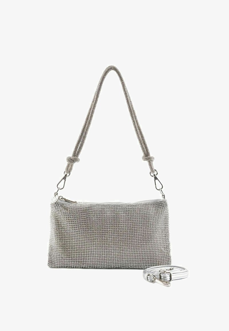 Seidenfelt Handtas - silver