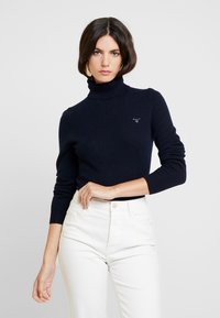 GANT ROLLNECK - Camisola - marine