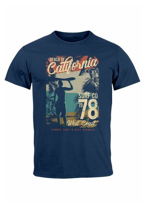cooles mit angesagtem Surf Motiv nicht nur für Surfer - Print T-shirt - navy