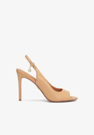 AUDE - Aukštakulniai sandalai - beige