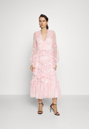 FLEUR DE LIS RUFFLE BALLERINA DRESS - Cocktailkleid/festliches Kleid - moonshine/pink