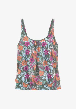 Venice Beach, Bikini-Top - oliv bedruckt