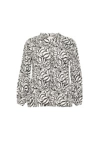 KCELLENA - Blouse - black white leaf print