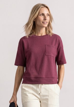 Street One, T-SHIRT MIT RUNDHALS UND STRUKTUR - T-shirt basique - dark clouded blush