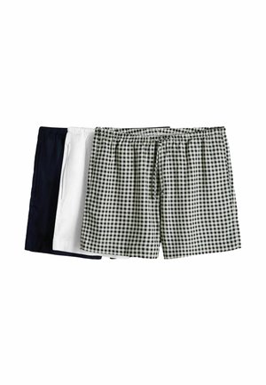REGULAR FIT  - Rövidnadrágok - navy blue white gingham