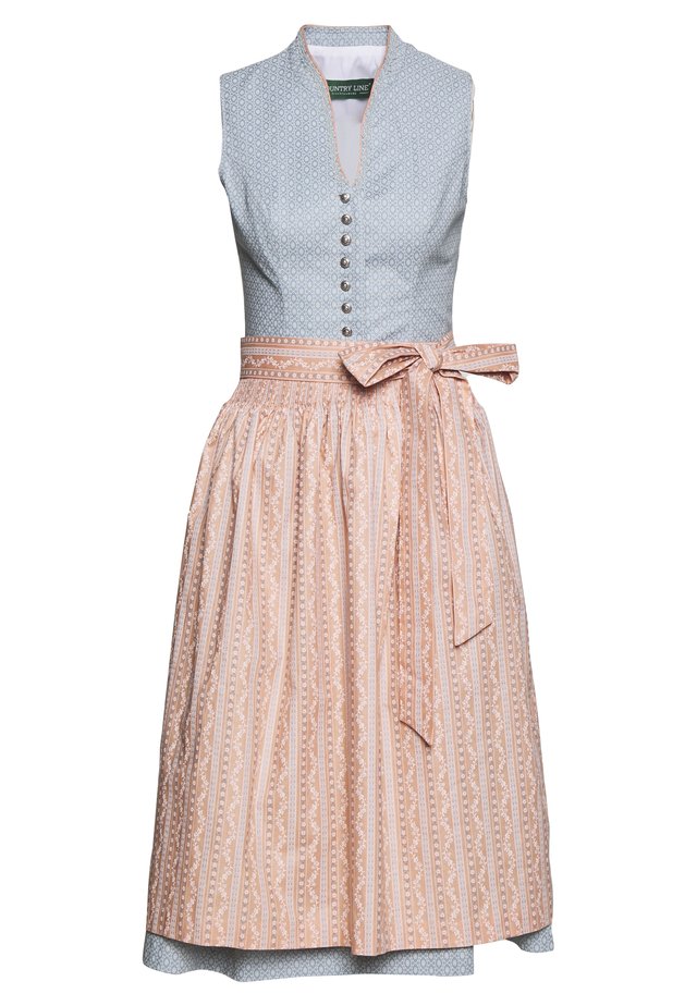 Dirndl - graugrün/apricot