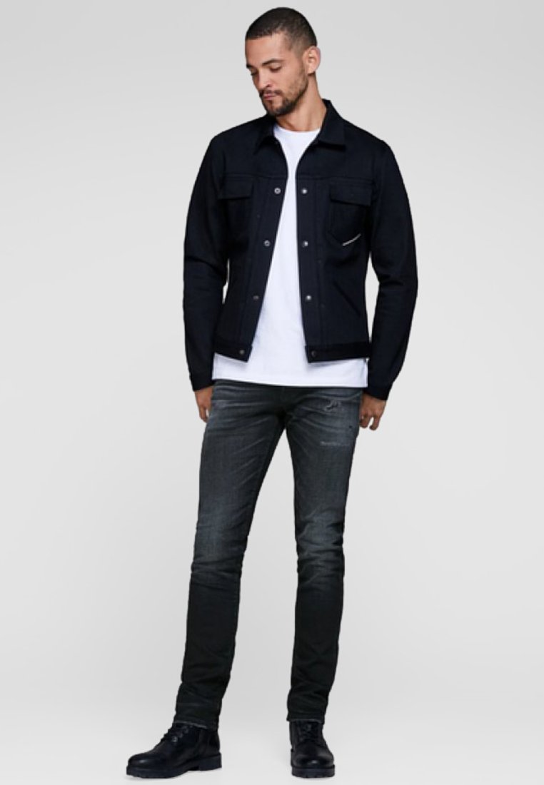 jack & jones Slim fit jeans zwart denim/blackdenim