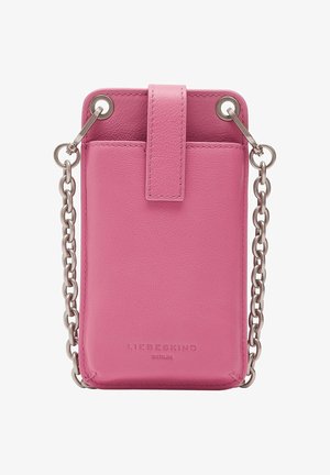 BASIC MOBILE POUCH EDLE HANDYTASCHE AUS LEDER - Mobilväska - pink
